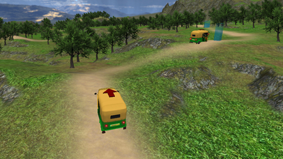 Crazy Offroad Jungle Rickshaw Drive Simulator Free screenshot 3