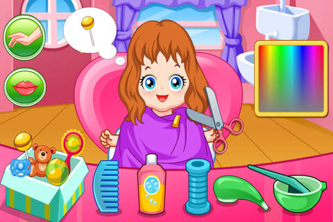 Baby Girl Hair Salon - Kids Makeup Game screenshot 2