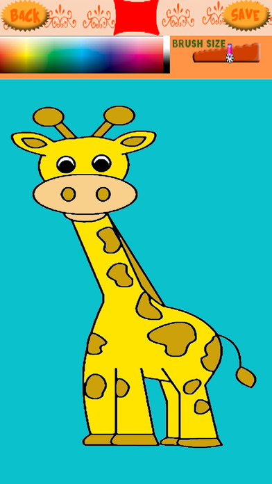 Coloring Pages Giraffe Games For Children screenshot 2