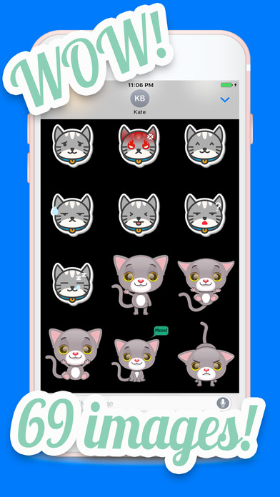 Large Cat Emoji Pack screenshot 2