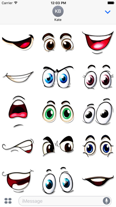 Faces Stickers Pack screenshot 2