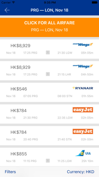 Cheap flights in Czech Republic screenshot 2