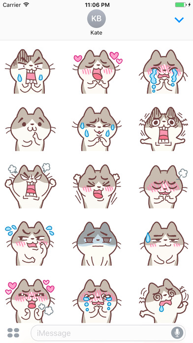 Misa The Funny Kitten Stickers screenshot 2