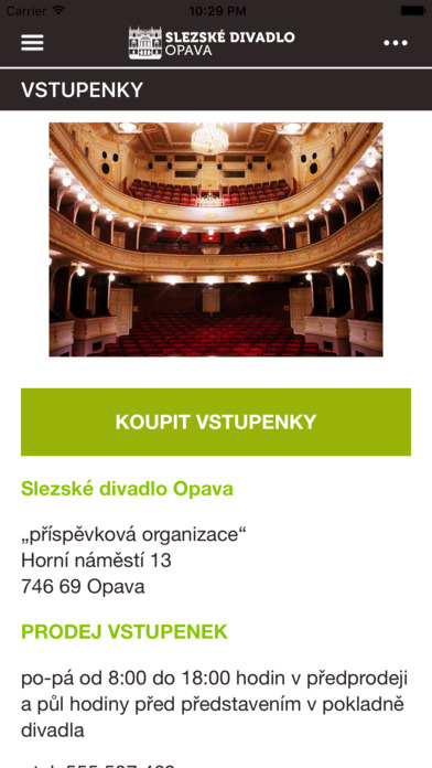 Slezské divadlo Opava screenshot 3