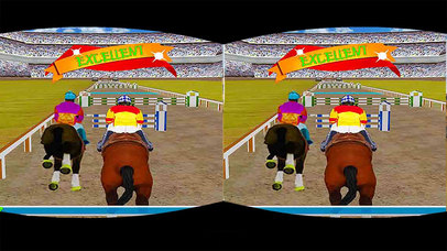 VR Horse Jumping : 3D Hill Racer Simulator 2016 screenshot 2