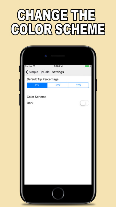 Simple TipCalc for iPhone screenshot 3