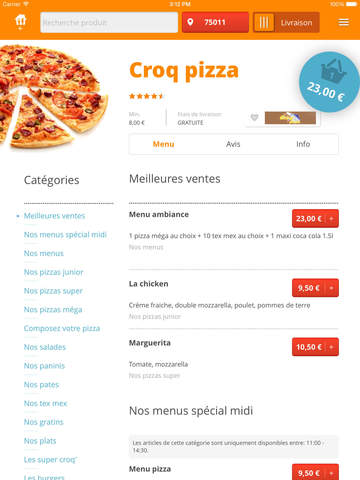 Pizza.fr screenshot 3