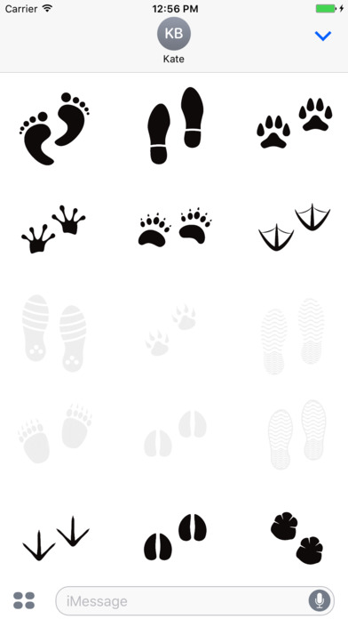 Animated Cute Footprint Stickers screenshot 2