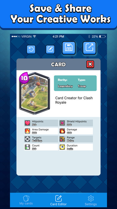 Card Maker for Clash Royale - Card Creator screenshot 3