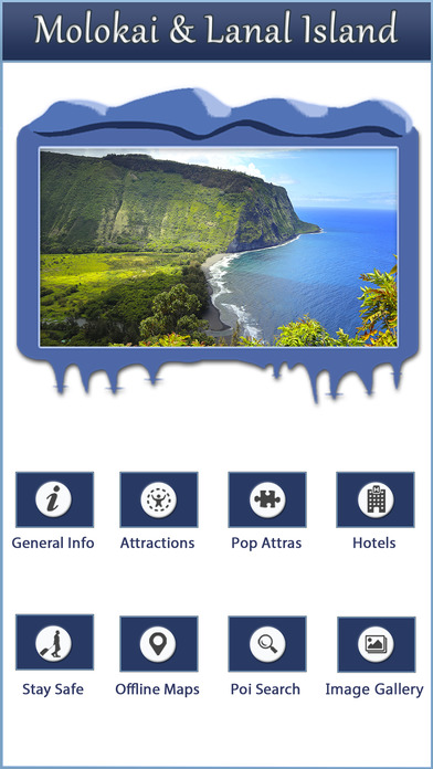 Molokai & Lanai Island Offline Map Explorer screenshot 2