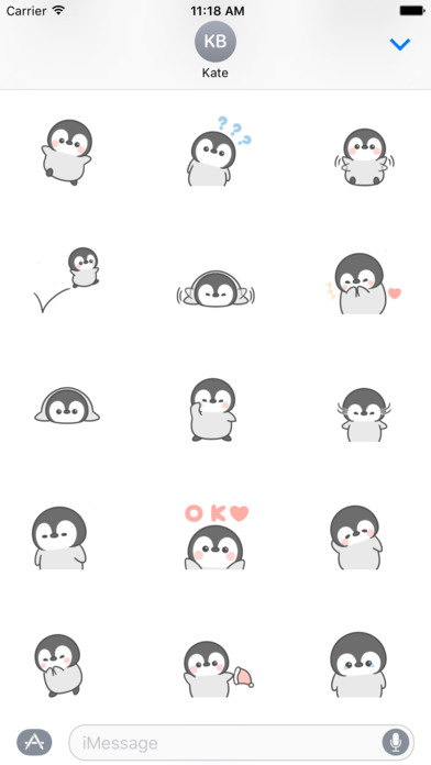Lovely Penguin Animated Sticker screenshot 3