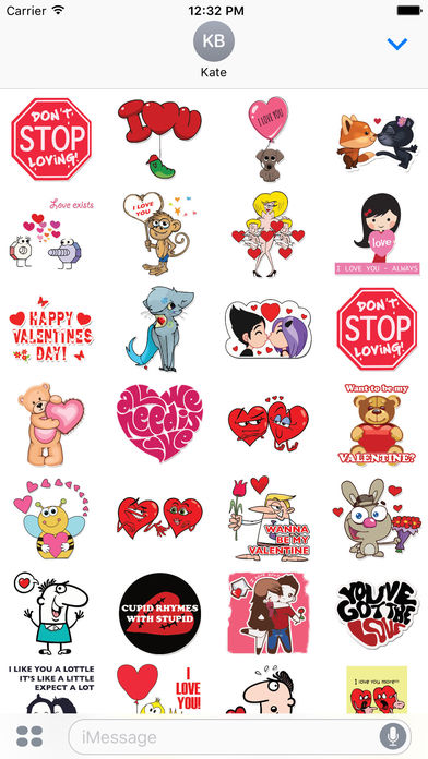 Valentines Stickers - send your love by images screenshot 2