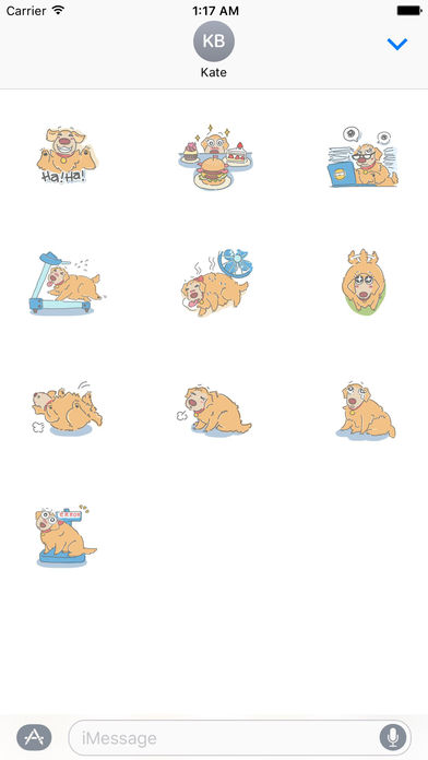 Fluffy Golden Retriever Stickers screenshot 3