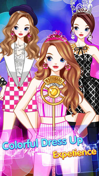 Singer princess - makeup plus girly games screenshot 2