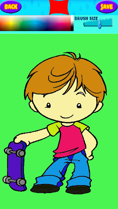 Children Boy Games Coloring Pages Draw Free screenshot 2