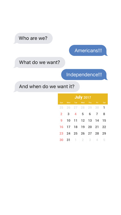 Calendar 2017 stickers US holidays screenshot 2