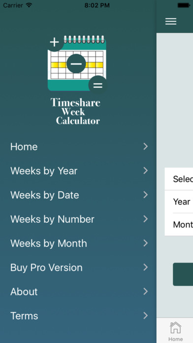 Timeshare Week Calculator screenshot 2