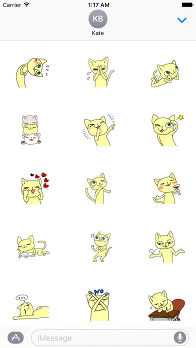 Cutie Cat For Romantic Valentine's Day Sticker screenshot 2