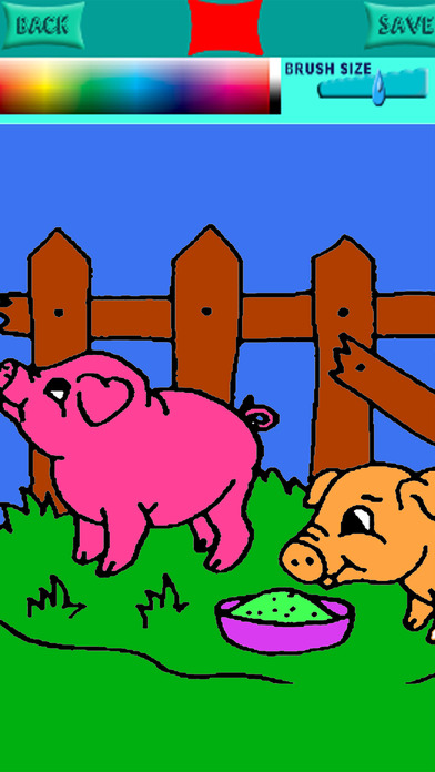 Pep Pig Farm Coloring Book Games For Kids screenshot 2