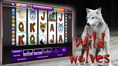 Wild Magic Of Spirit Wolf Howling Slots HD screenshot 3