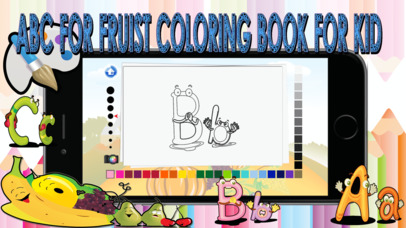 abc for fruits coloring book for kid screenshot 4
