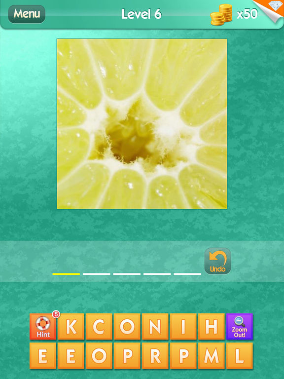Screenshots of What's the Close Up? ~ guess the hidden object in this word puzzle of close up pics for iPad
