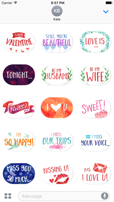 Love sticker - romantic heart stickers pack screenshot 3