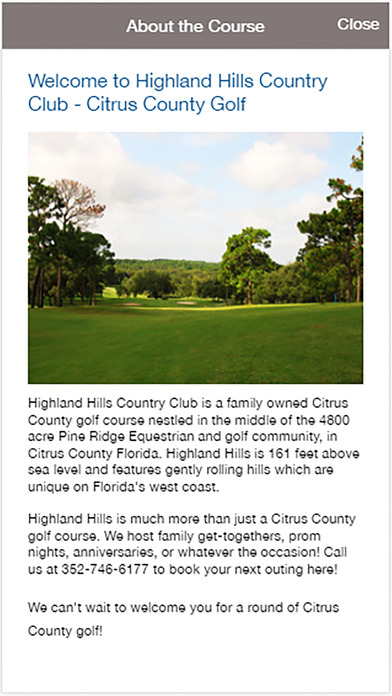Highland Hills Country Club screenshot 2