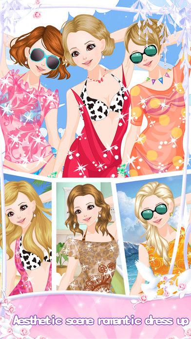 Princess beach photo - Make up game for girls screenshot 3