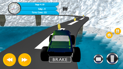 Monster Snow Truck Drive : Pro simulation screenshot 4