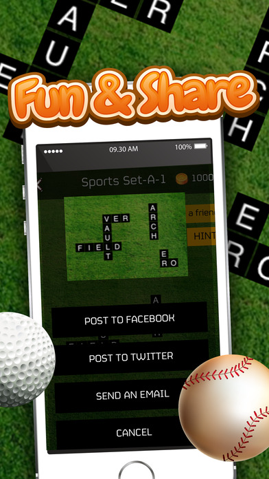 Words Puzzles Games At the Sports screenshot 2