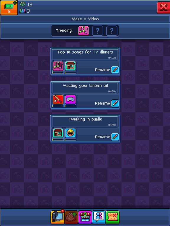 Screenshots of PewDiePie's Tuber Simulator for iPad