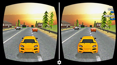 VR Modern Traffic Car Racing Game screenshot 2