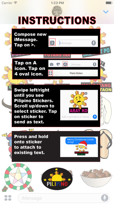 Pilipino Stickers screenshot 2