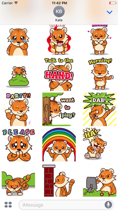 Little TIGEr Animated Stickers screenshot 2