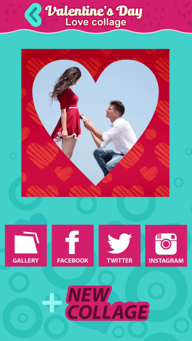Valentine's Day Love Collage: Cute Photo Frames screenshot 3