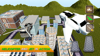 Flying Sports Car Driver: Jet Racing Simulator screenshot 2