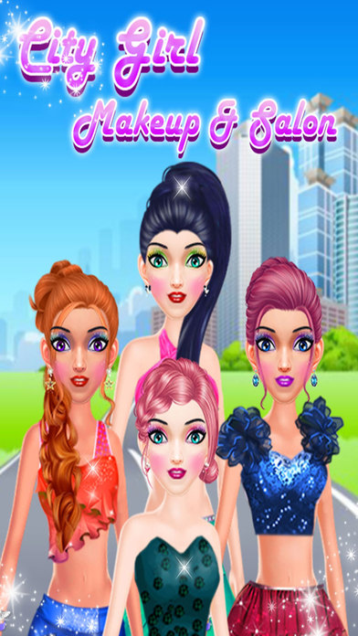 City Girl Makeup & Hair Salon Games screenshot 2