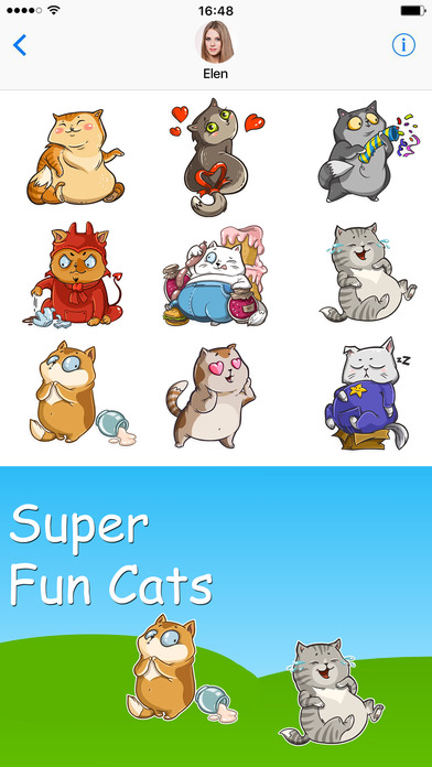 Super Cat Tom Tales Stickers for iMessage screenshot 3