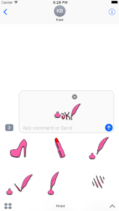 PinkIt Sticker Pack screenshot 3