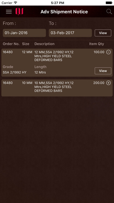 Qatar Steel Sales App screenshot 3