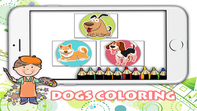 Dog coloring book for kids: play and learn color screenshot 2