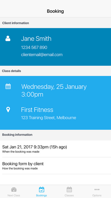 Class Carrier for Trainers - Manage classes screenshot 2