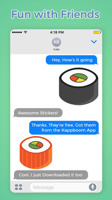 Sushi Pieces Stickers screenshot 2