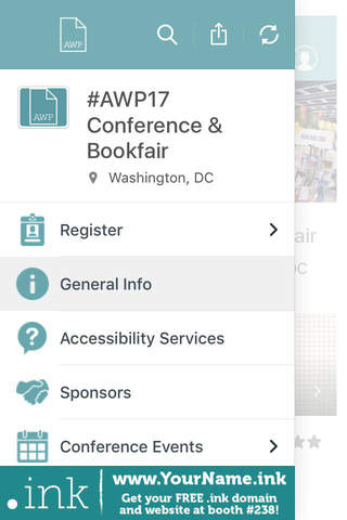 AWP17 Conference & Bookfair screenshot 3