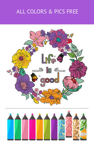 Coloring Book - Inspiration Color Therapy Pages screenshot 2
