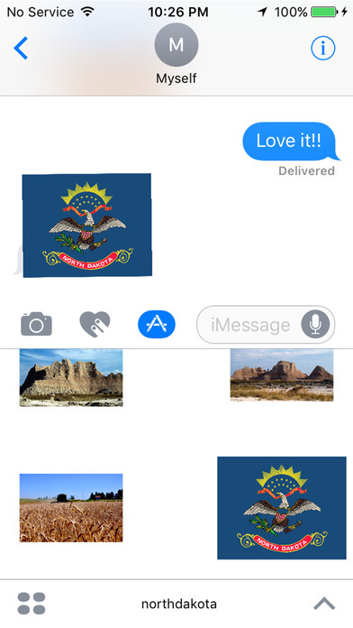 North Dakota Stickers for iMessage screenshot 2