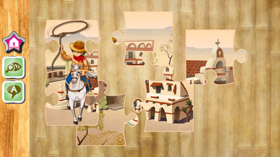 Sheriff Cowboy Kids - Jigsaw Puzzle for Learnig screenshot 2
