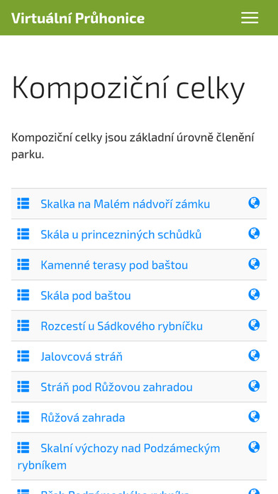 Virtuální Průhonice screenshot 2