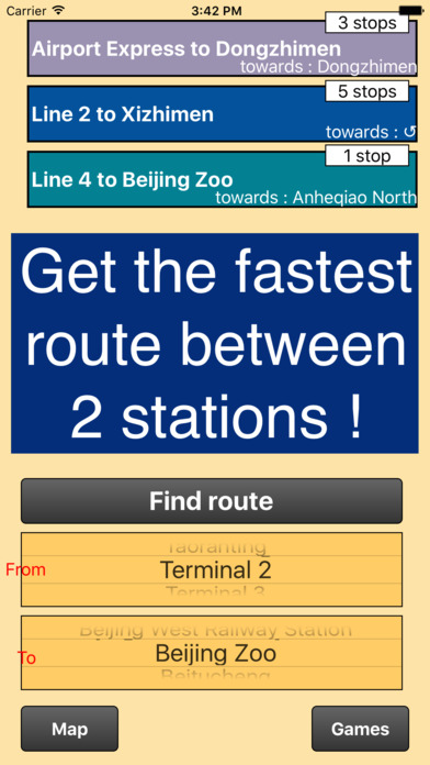 Beijing Subway - Map and Route Planner screenshot 2